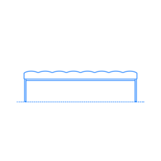 Furniture Benches Florence Knoll Relaxed Square Bench Medium Vinyl Svg File, Free Vectors File